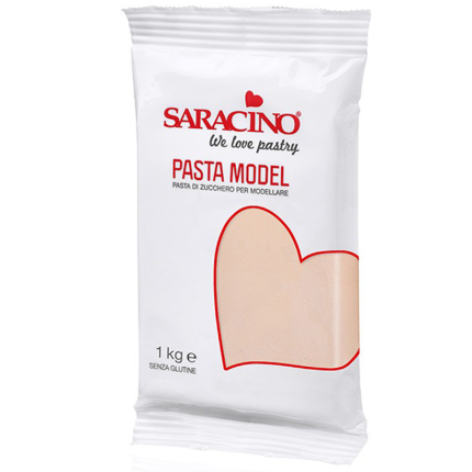 Saracino паста за моделиране - розово-бежово 1kg