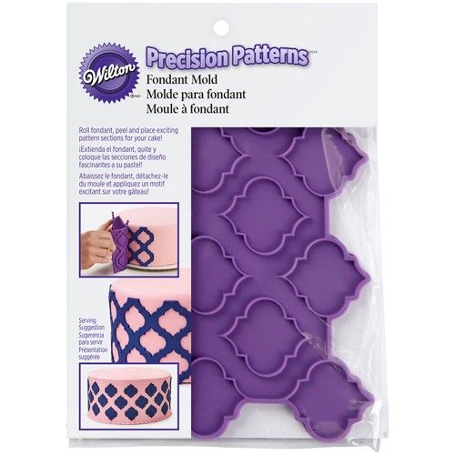 409-7724-Wilton-Silicone-Precision-Patterns-Trellis Wilton силиконов молд решетка