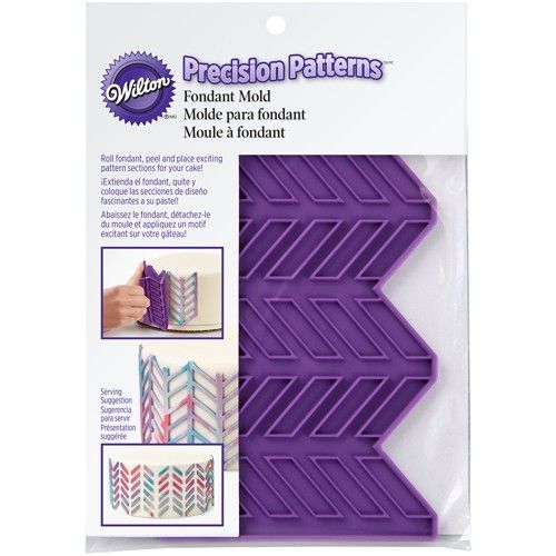 409-7725-Wilton-Silicone-Precision-Patterns-Herringbone Wilton силиконов молд рибена кост