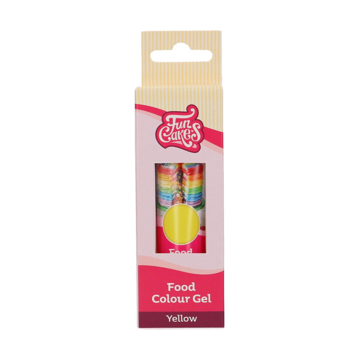 FunCakes-Food-Colour-Gel-Yellow-30g FunCakes жълт гел сладкарски оцветител 30g