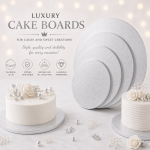 MakeCake луксозна сребърна подложка за торта 1,2 см