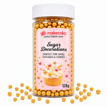 Make Cake захарни перли златни 6 mm 120g